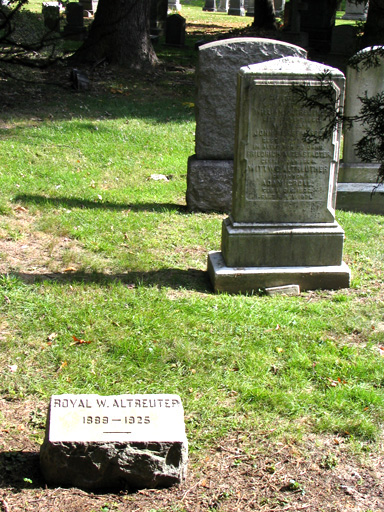 Gravestones at Greewood Cemetery