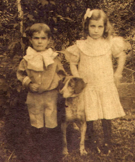 Mabel with her brother Harold